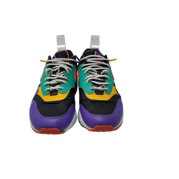 Y2K Nike Air Max 1 SE Windbreaker Sneakers Sz 9.5 Multi-Color Streetwear Kidcore - Picture 5 of 14